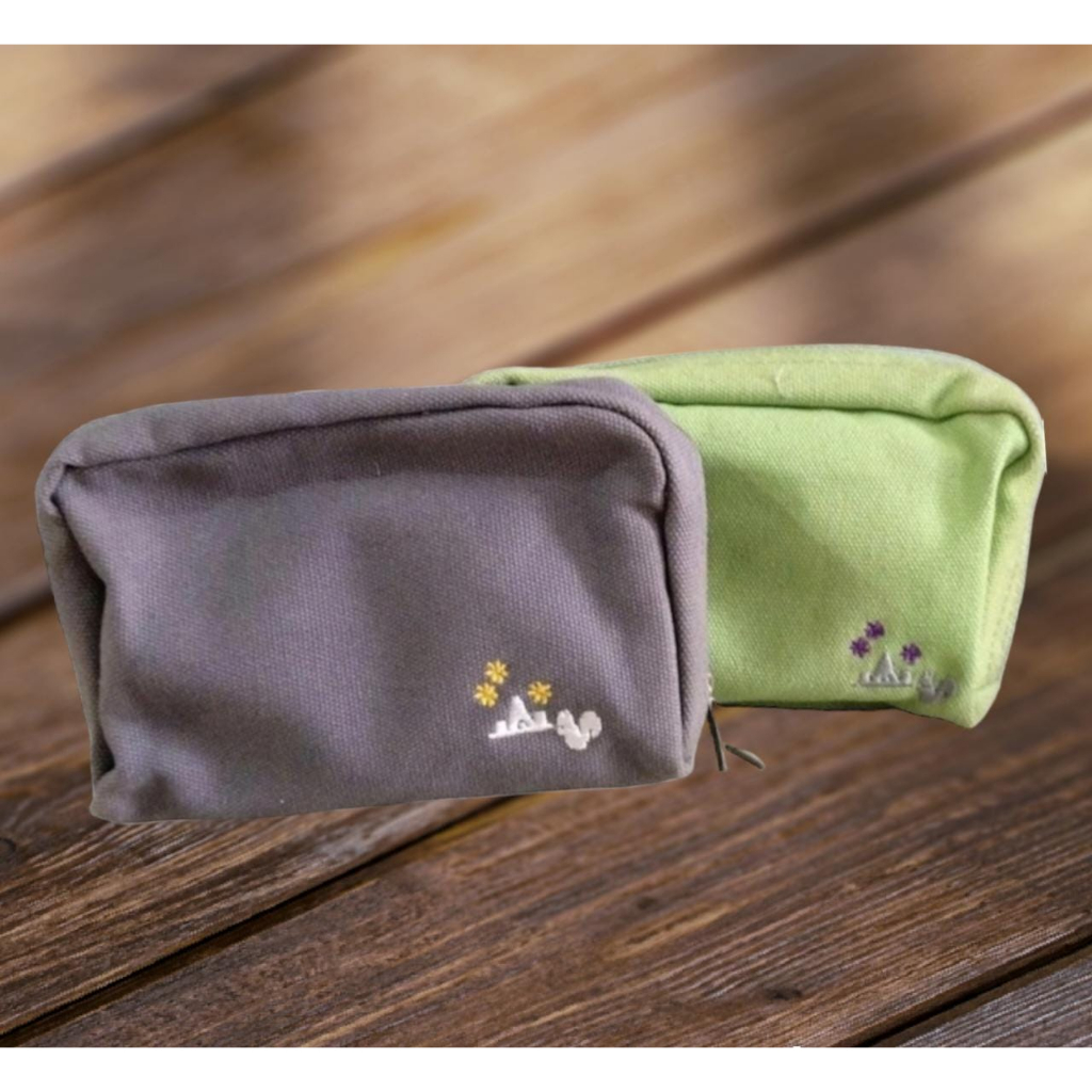 Pouch cantik motif polos bahan kain dompet serbaguna qualitas bagus