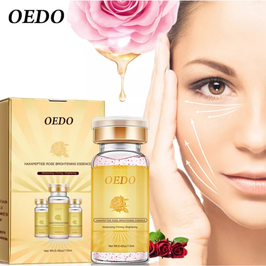 OEDO PEPTIDE ROSE ESSENCE SERUM PENCERAH WAJAH SERUM GLOWING PEMUTIH WAJAH/SERUM ANTI AGING PELEMBAB