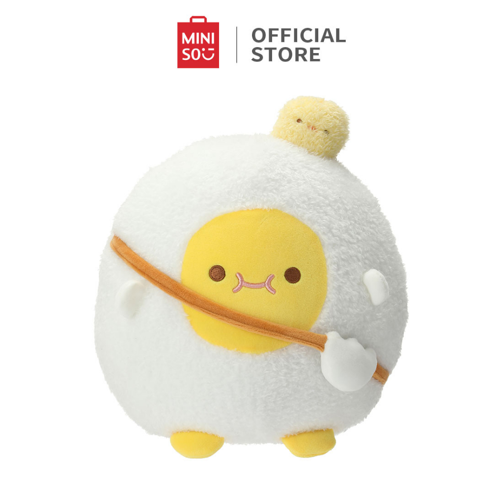 MINISO Boneka Mainan Telur Lucu Boneka Bantal Boneka Bayi Mainan Mewah Bantal Tidur Kado Anak Hadiah