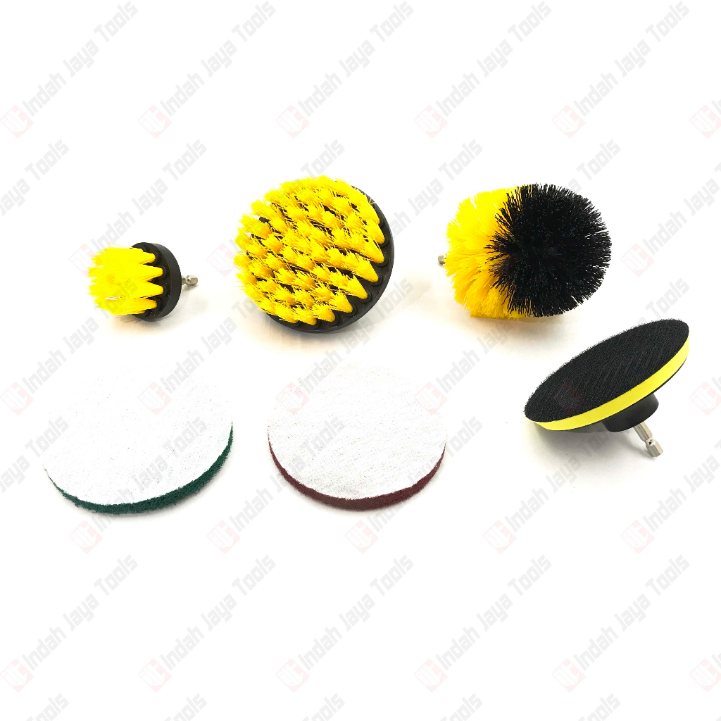 IKURA PBS901 Mata Bor Sikat Pembersih Multifungsi Set 6 Pcs Polisher