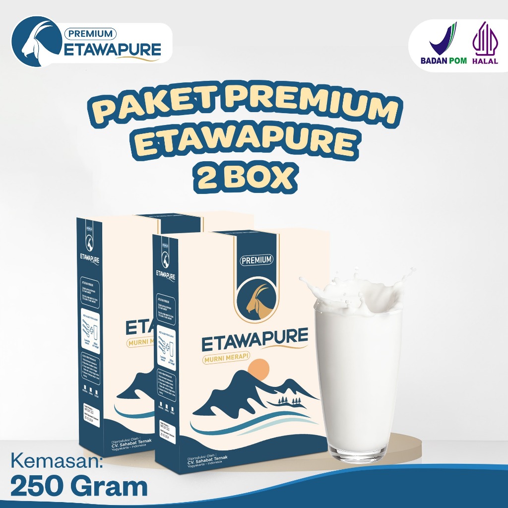 

PAKET 2 BOX Etawapure Susu Kambing Etawa Murni Original