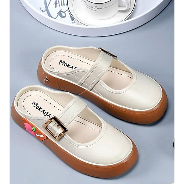 Murah Nj_Shoes Sendal Sepatu Wanita Impor Mokaya 2338-322 Sandal Wedges Wanita Jelly Karet Nyaman