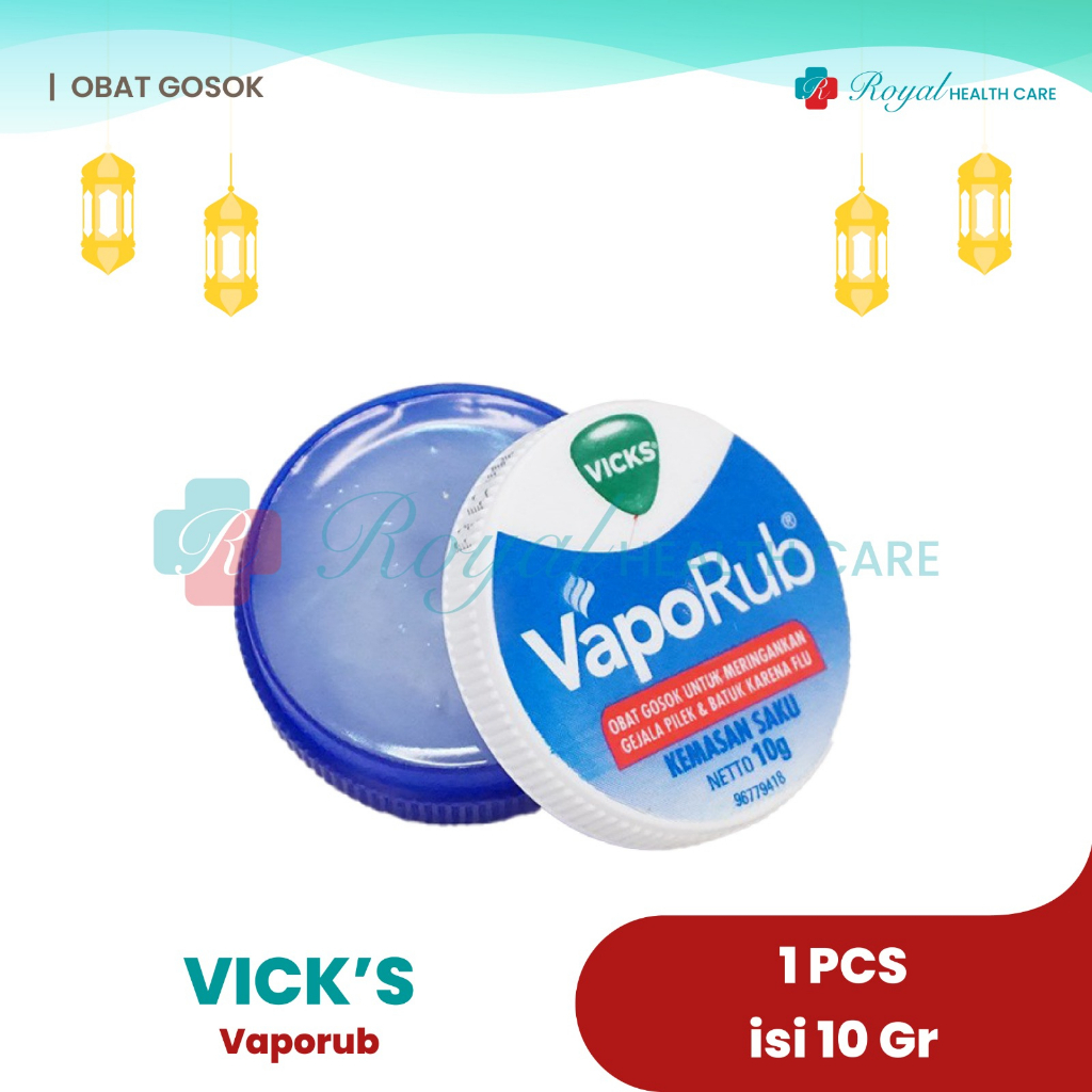 VICKS VAPORUB POT Membantu Ringankan Gejala Pilek Karna Batuk