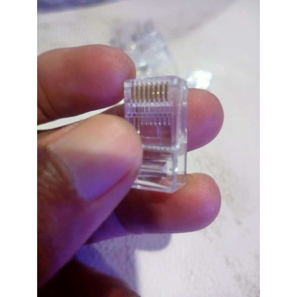 KONEKTOR RJ45 GOLD NEW 1 PACK ISI 100PCS