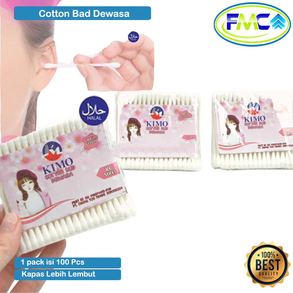 Cotton Bud Anak Dewasa Korek Kuping Alat Pembersih Telinga Kapas Ball Steril Aman