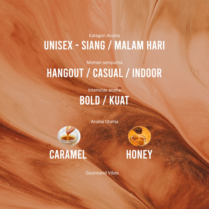 Parfum Unisex HVM Gourmand Vibes Extrait de Parfum Parfum Tahan Lama Parfum Pria Parfum Wanita