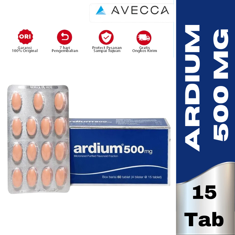 Ardium 500 mg 15 Tablet  / Obat Wasir