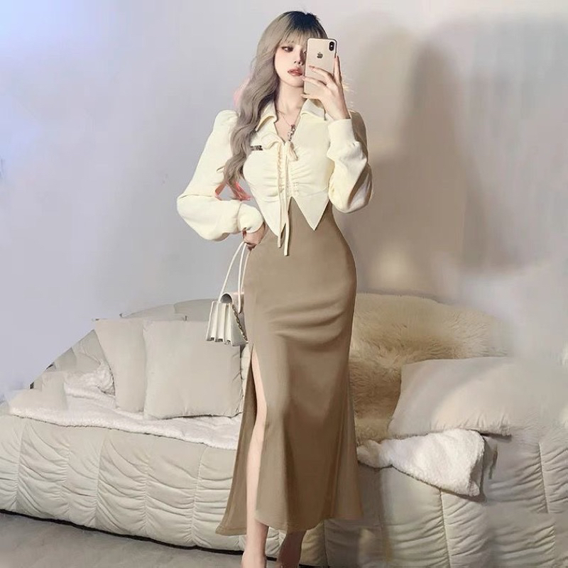 Dress Knit Lengan Panjang M436