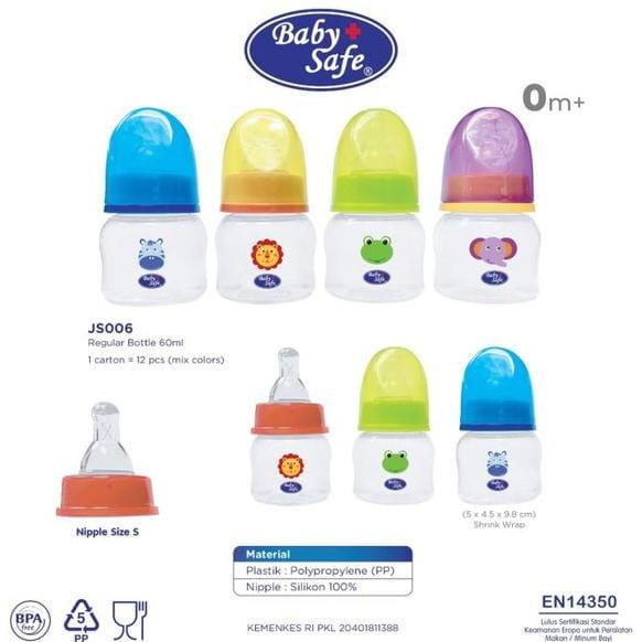 Baby Safe JS006 Botol Susu Bayi Ukuran 60ml