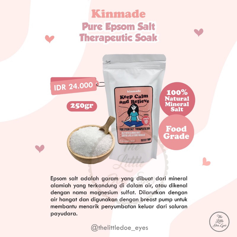 Kinmade Epsom Salt - 250gr GARAM EPSOM