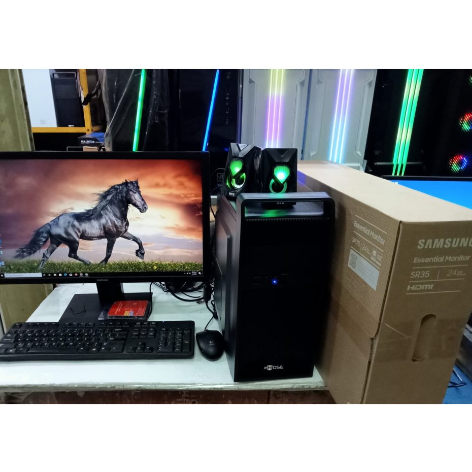 PAKET KOMPUTER 1 SET INTEL CORE I5 MONITOR 24 INCH SAMSUNG BARU