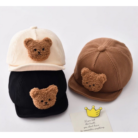 Korean Mr. Bear / Cory Bear Cap - Topi Anak Lucu Kids Cap Beruang Topi Anak Bayi Aksesoris Cewe Cowo Lucu Baby