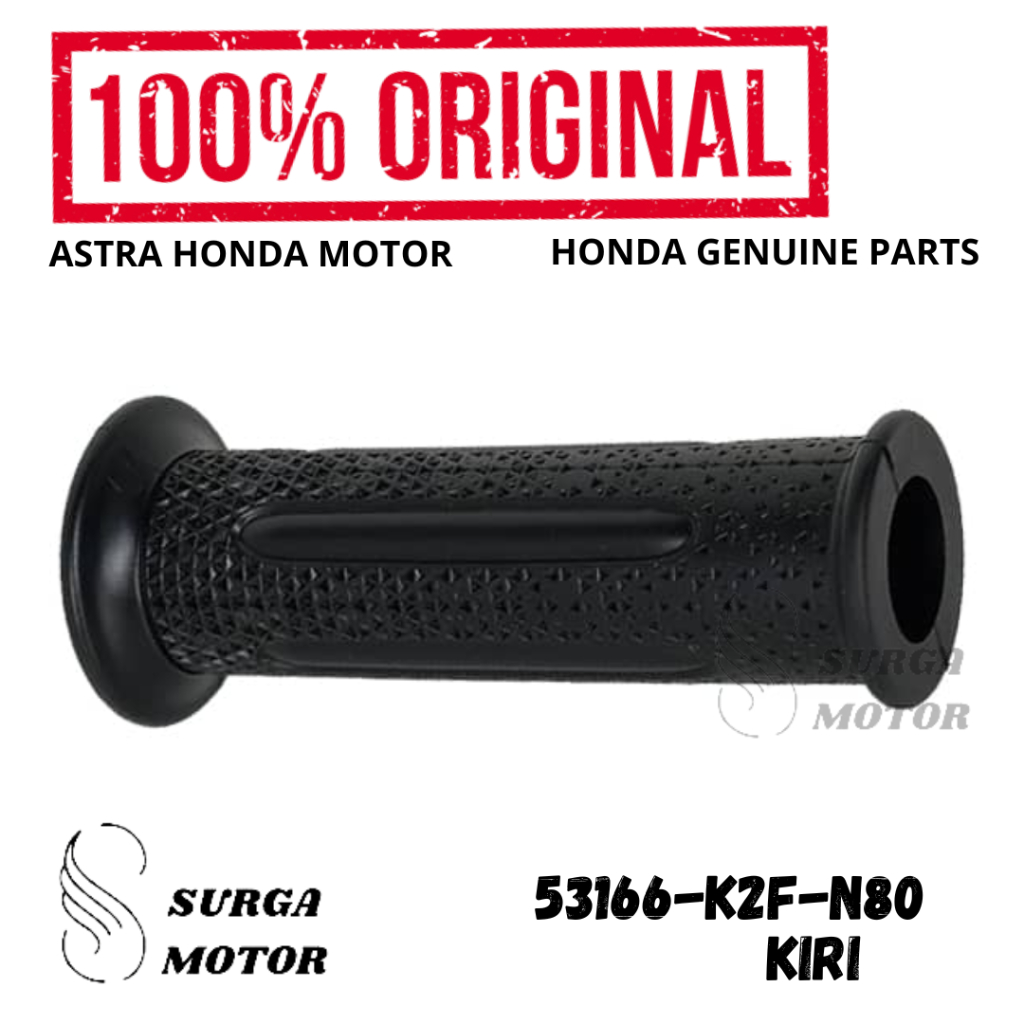 Handgrip Handfat Karet Handle Stang Stir Kiri  Scoopy K2F   53166-K2F-N80 Hand Grip Rubber Setang Se