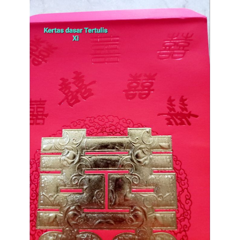 Angpau Sangjit Jumbo / Angpao Suang Xi Wedding Jumbo / Amplop Wedding / Angpau Nikahan Jumbo