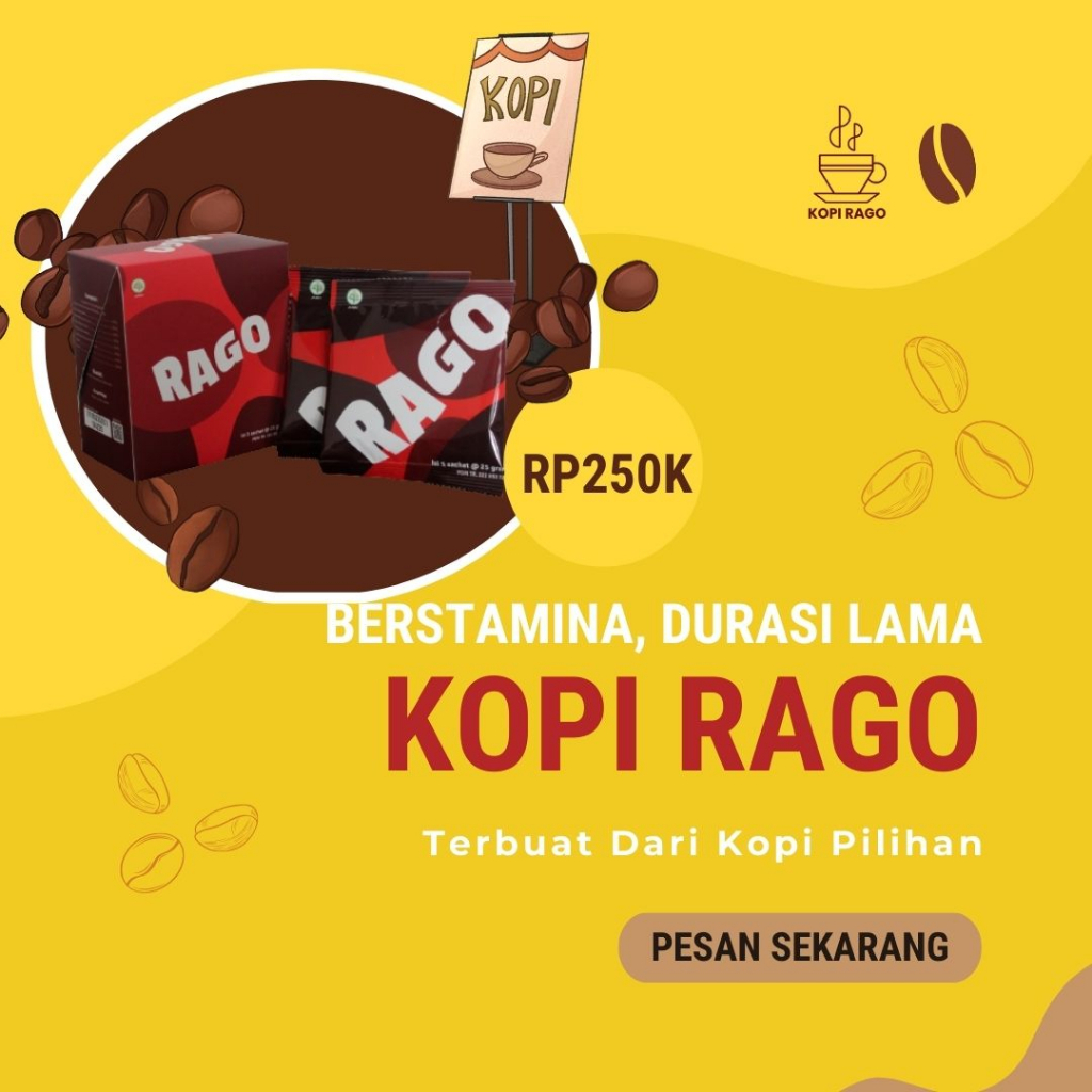 

Kopi Herbal Alami | Kopi RAGO | Kopi 7 Elemen [ 1 BOX Isi 5 Sachet ] ORIGINAL