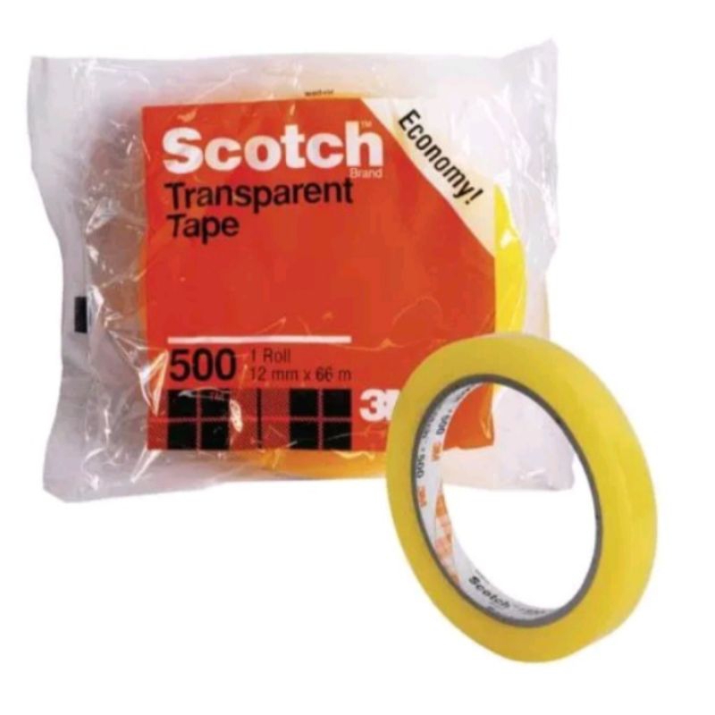 

3M Scotch Transparent Tape 500 12mmx 66m
