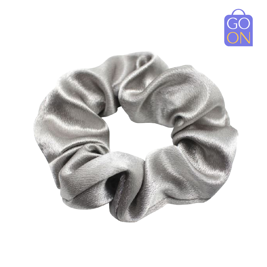 GO ONLINE Scrunchie Bahan Satin - Kunciran Ikat Rambut Korea Cepol Hijab / Jilbab [ Gratis Ongkir / Cod ]