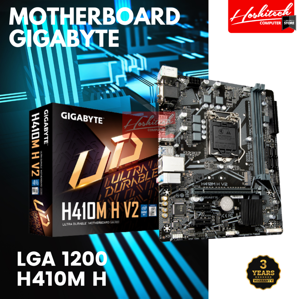 Motherboard Gigabyte H410M H V2 Mobo H410 - LGA1200