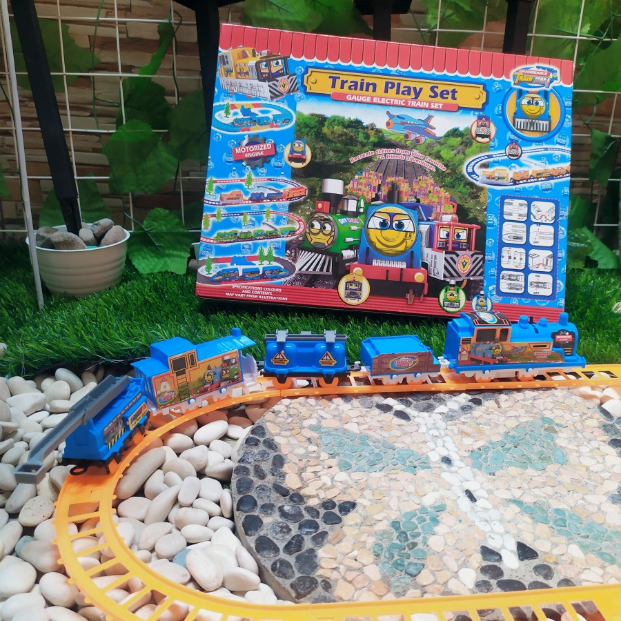 MAINAN KERETA API TRAIN SET 5 GERBONG BESAR - MAINAN KERETA API SET