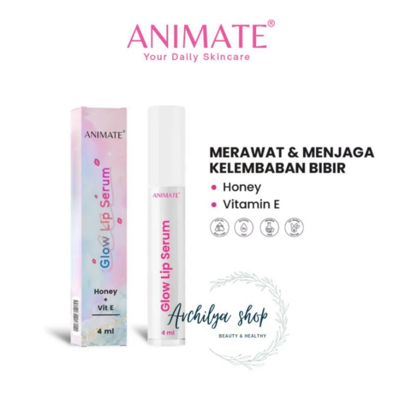 Animate Glow Lip Serum / Serum Pelembab Bibir