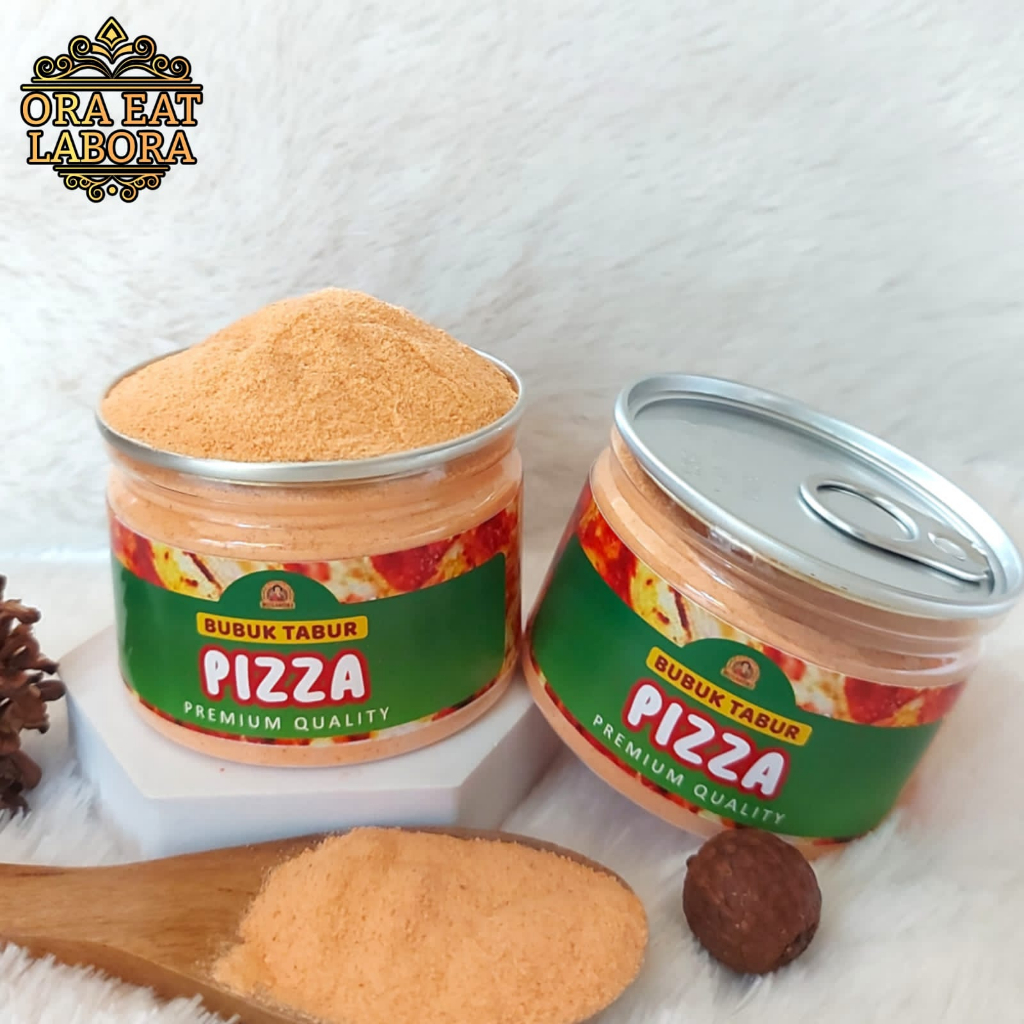 

Can Bumbu Tabur Pizza Bubuk Tabur Snack Keripik Kentang Kualitas Premium - Ora Eat Labora