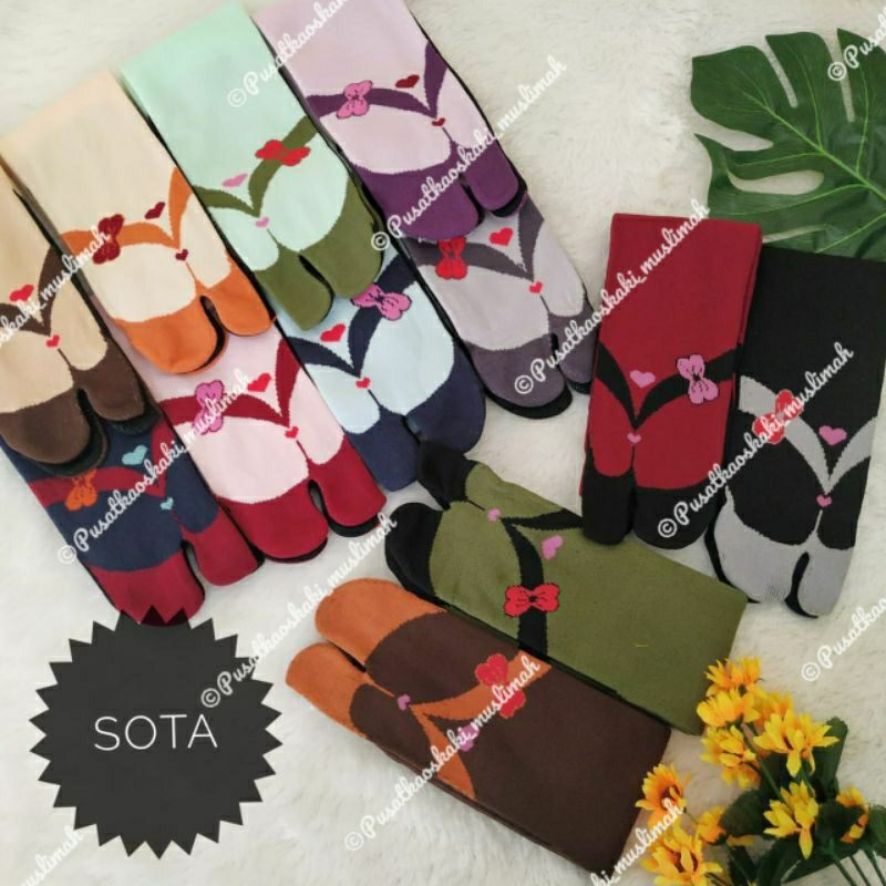 [ECER] KAOS KAKI JEMPOL MOTIF SOTA