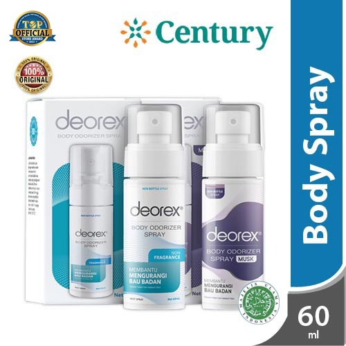 Deorex Body Odorizer Spray (Biru) 60ml