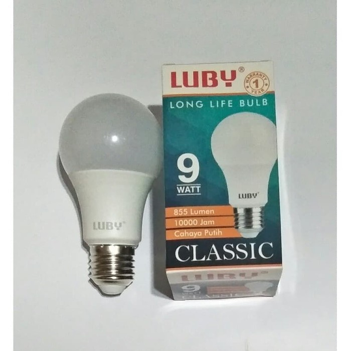 Lampu Bohlam Luby Classic (1 DUS / KARTON ISI 100PCS) LED 9 Watt LED Bulb