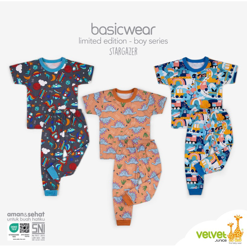 Velvet Junior CPR Setelan Atasan PENDEK Celana PANJANG SML LB XL XXL