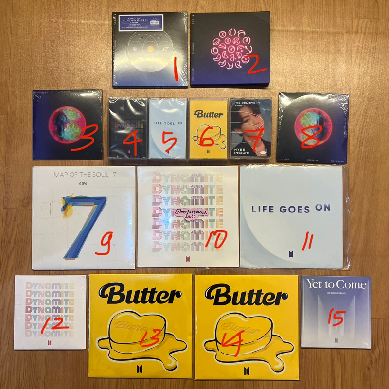 BTS CD COLDPLAY MY UNIVERSE compact disc usa ver korean dynamite cassette life goes on lgo butter hy