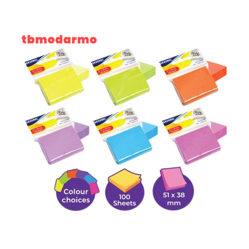 Tbmo Greebel Sticky Notes GSN 1W1M 51 38 100 (51X38MM) 100 Sheets