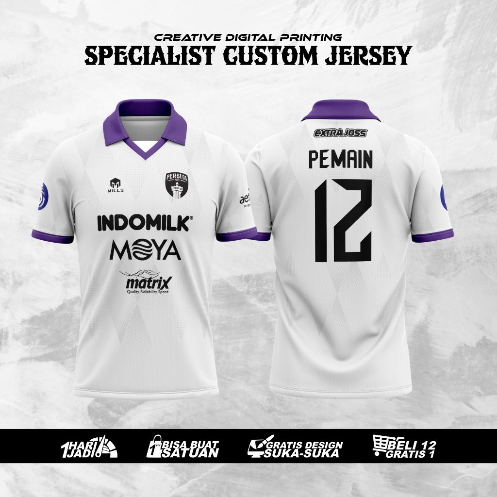 JERSEY PERSITA TANGERANG AWAY 2022-2023 BRI LIGA 1 FREE NICKNAME FULL PRINTING