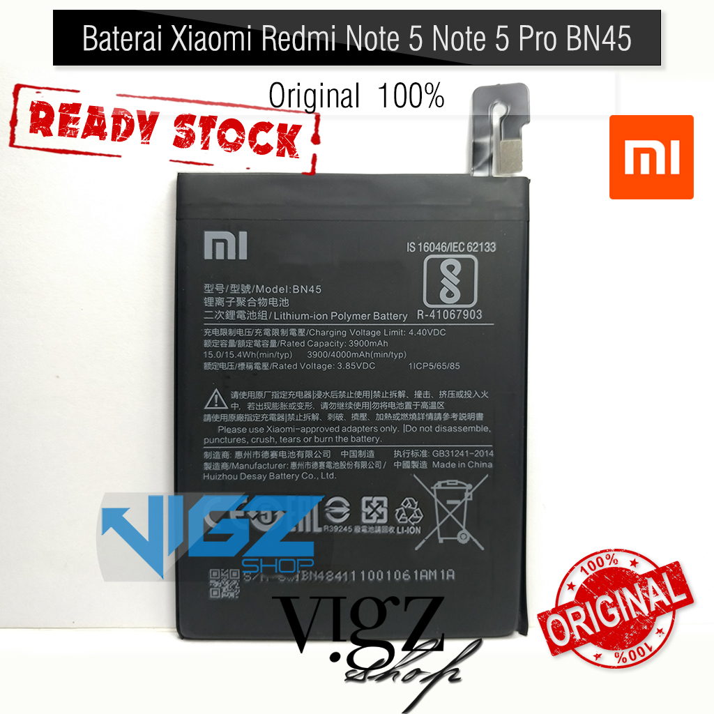 Baterai Xiaomi Redmi Note 5 Note 5 Pro BN45 Original 100%