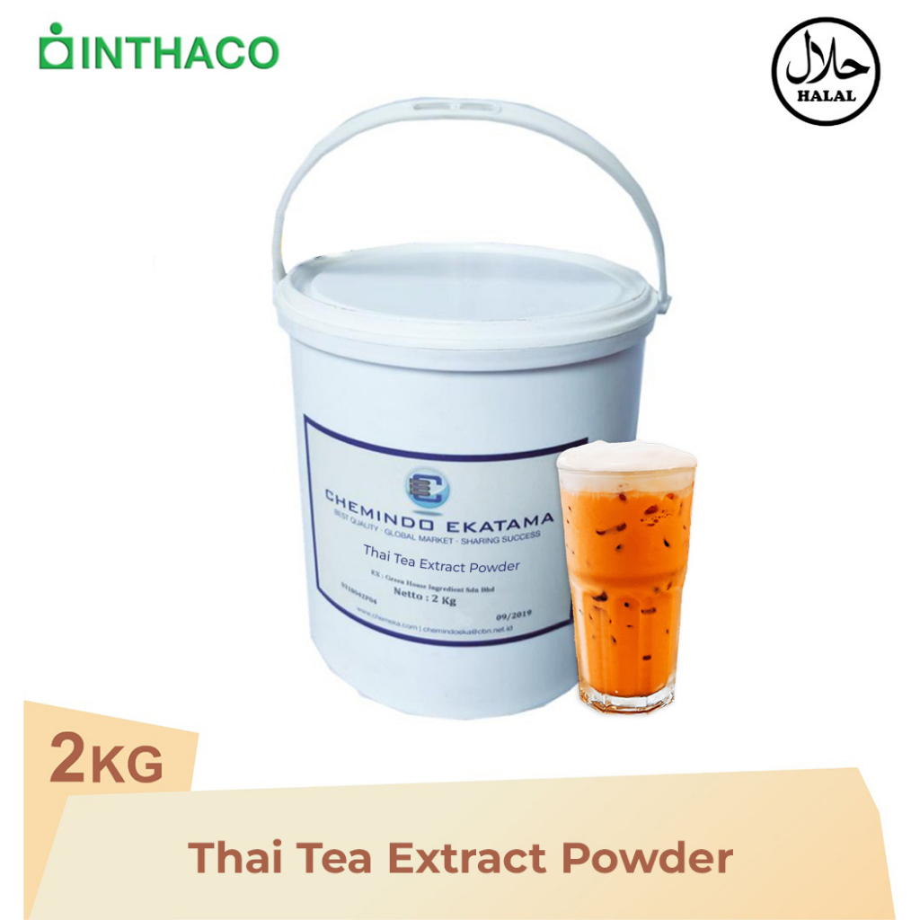 

INTHACO Thai Tea Extract Powder - Ekstrak Thai Tea Bubuk 1 kg x 2 pack
