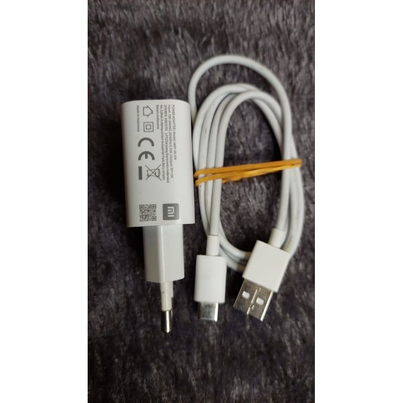 charger original bawaan hp xiomi redmi 2A besar (type C) redmi 9 Note 8 dll