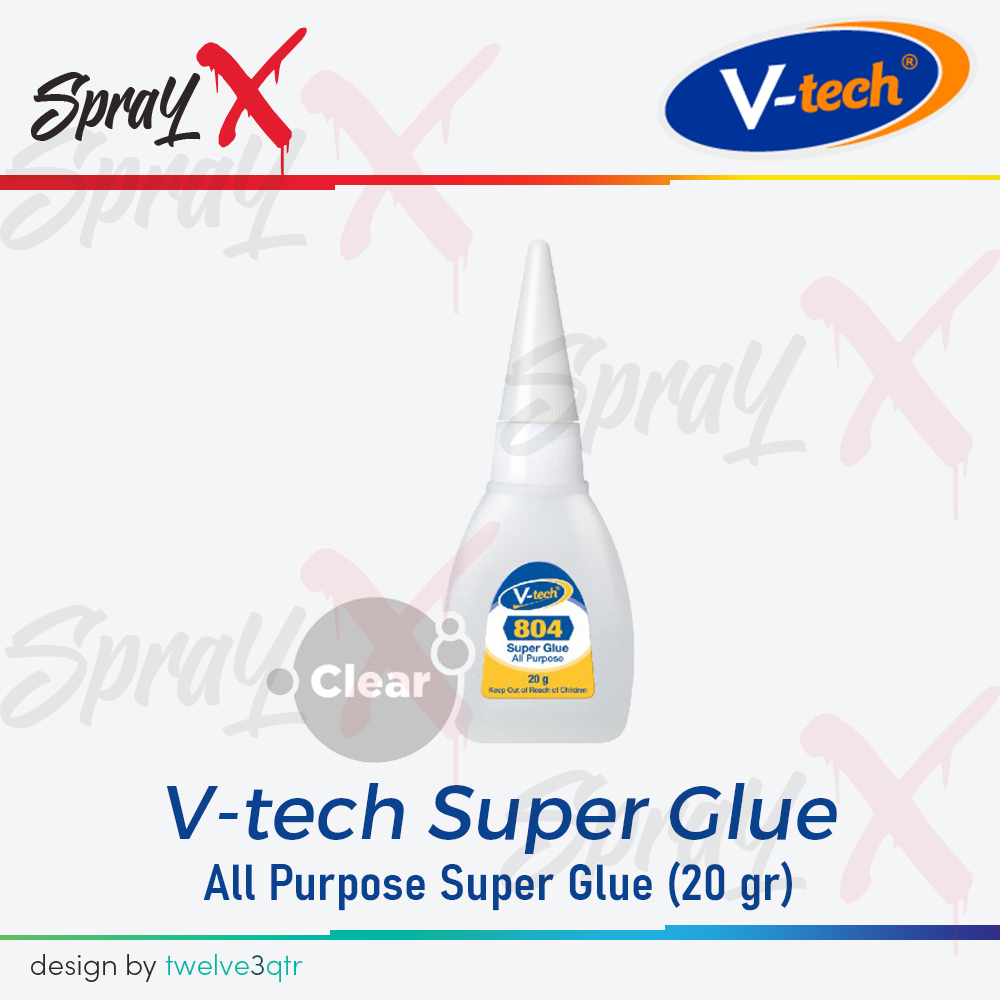 

V-TECH GP SUPER GLUE 20 GRAM / VTECH LEM SUPER VT-804NT / LEM SETAN