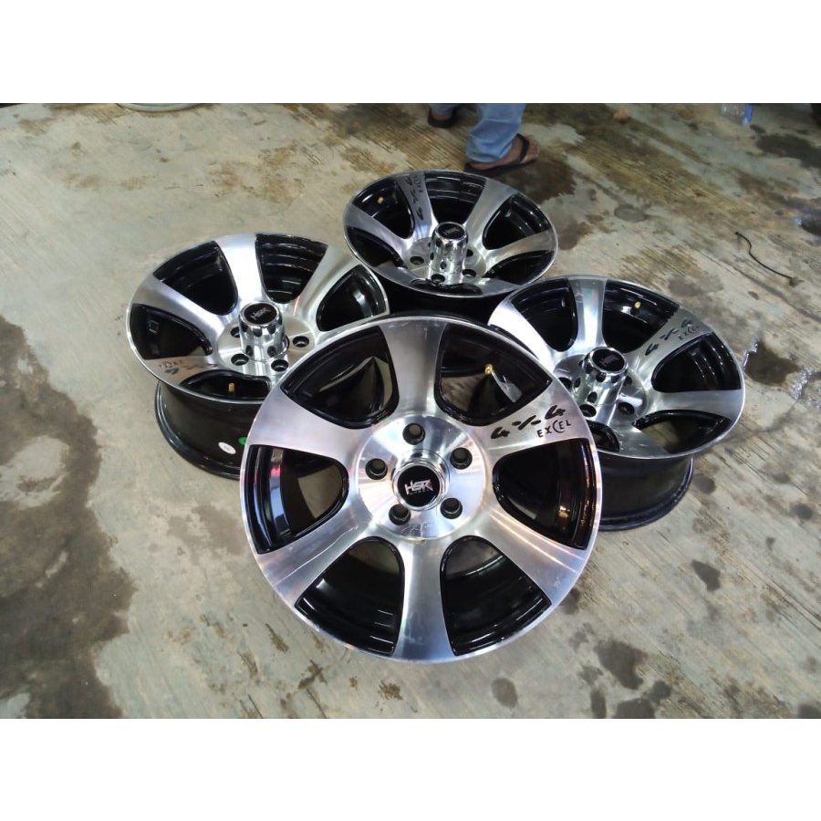 Velg Mobil Bekas Ring 15 SHOKU HSR R15 Lebar 7 Lubang 5X114,3