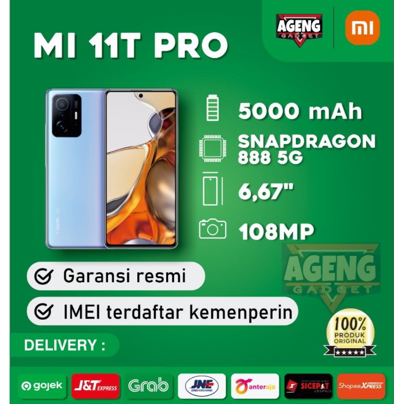 Xiaomi Mi 11T Pro 5G 12/256 Garansi Resmi xiaomi 100% Original