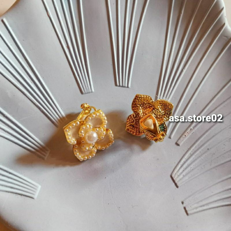 Anting Wanita Klip Tanpa Tindik Anting Jepit/Anting Hijab