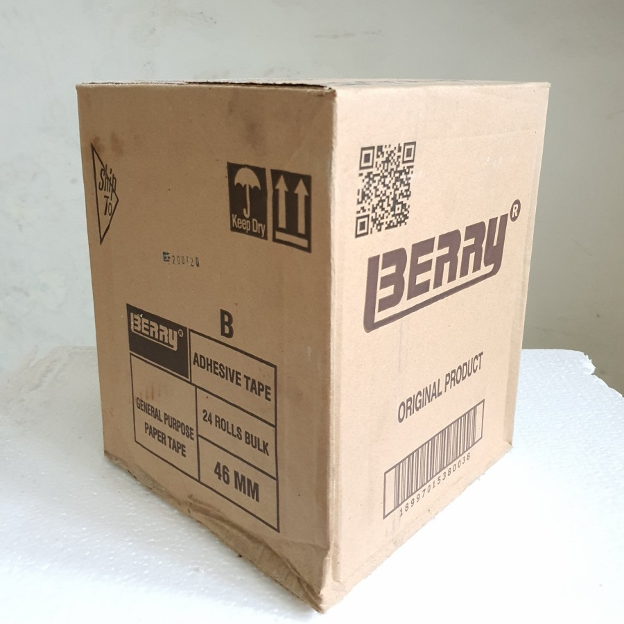 Lakban BERRY Tape Kertas Kado 1pcs Paper Isolasi Kecil Pita Bening Solasi Putih White Washi Tapecutter Adhesive Selotip Selotape Plester Menempel Melekat Perekat Lengket Tempel Lem Bagus Baik Serbaguna Multifungsi Murah Pc Packing Grosir Prakarya Malang