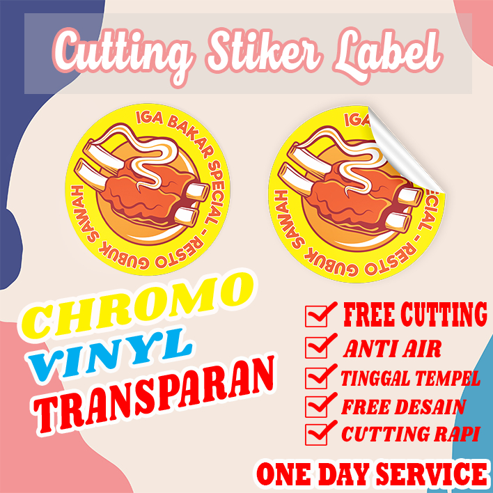 

CUTTING STIKER LABEL KEMASAN MAKANAN MINUMAN OLSHOP MURAH CUSTOM DESIGN SEHARI JADI!!