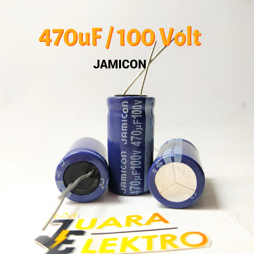 KAPASITOR ELCO 470uF / 100V (1 Pcs) | Capasitor Elko 470 uF/100 Volt