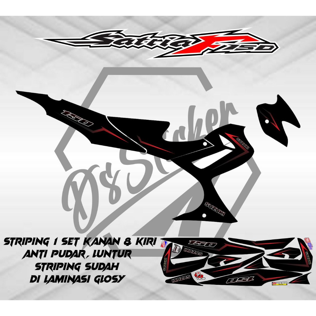 STRIPING SATRIA FU BARONG/CBU VARIASI SIMPEL