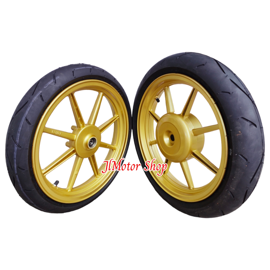 PELEK VELG RACING ROSSI MIO SOUL XRIDE OLD VARIO 110 125 150 BEAT GENIO SCOOPY SPACY BAUT DISC 4 BISA UNTUK MIO J SOUL GT 115 FINO 115 MIO SPORTY MIO M3 SOUL NUOVO XRIDE FREEGO MIO GEAR GANTI CAKRAM VROSSI VENOM COMET PLUS BAN