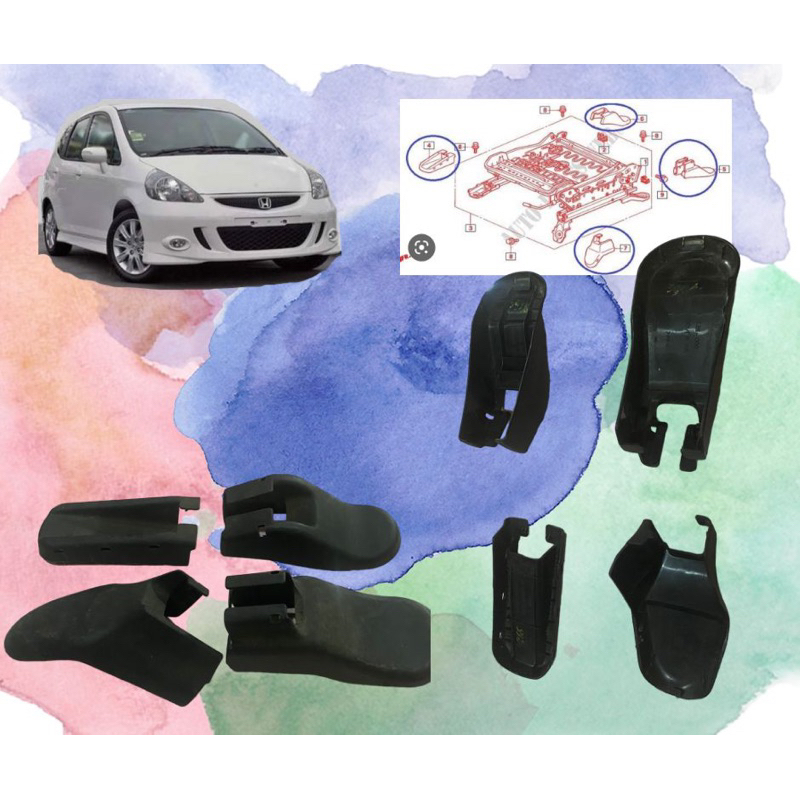 cover baut jok depan sebelah kanan Honda jazz lama/gd3