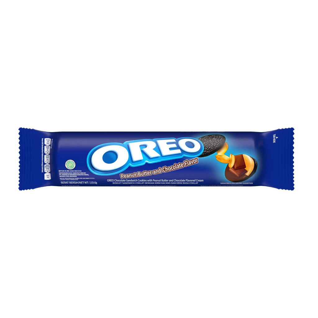 OREO PEANUT BUTTER AND CHOCOLATE FLAVOUR 119.6g