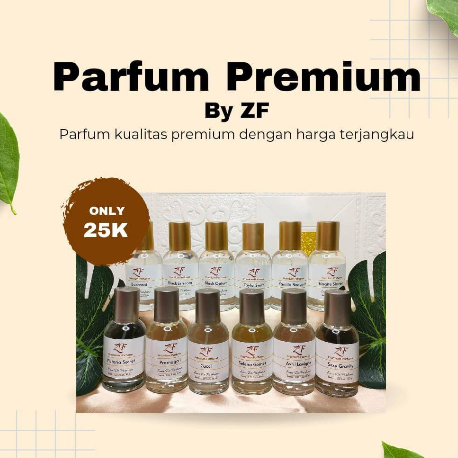 GROSIR PARFUM ZF ORI PREMIUM 30 ML PAKET RESELLER, AGEN, DISTRIBUTOR