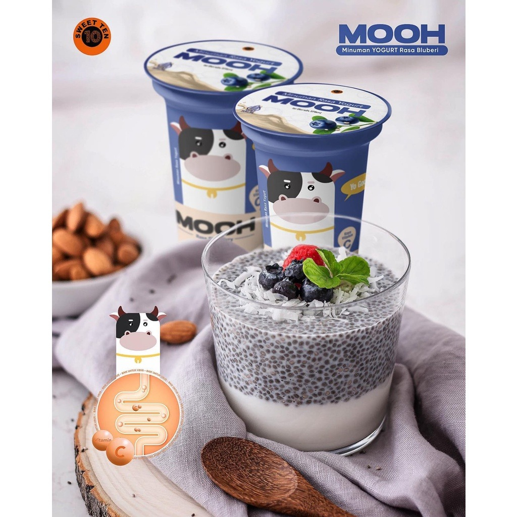 Minuman Yogurt* MOOH Yogurt* Varian Rasa* 175ml