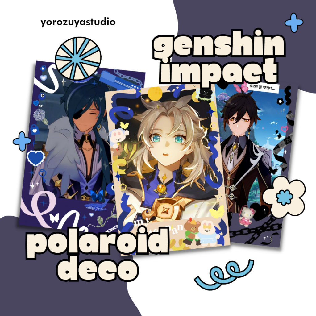 genshin impact polaroid | merch genshin impact | polaroid anime