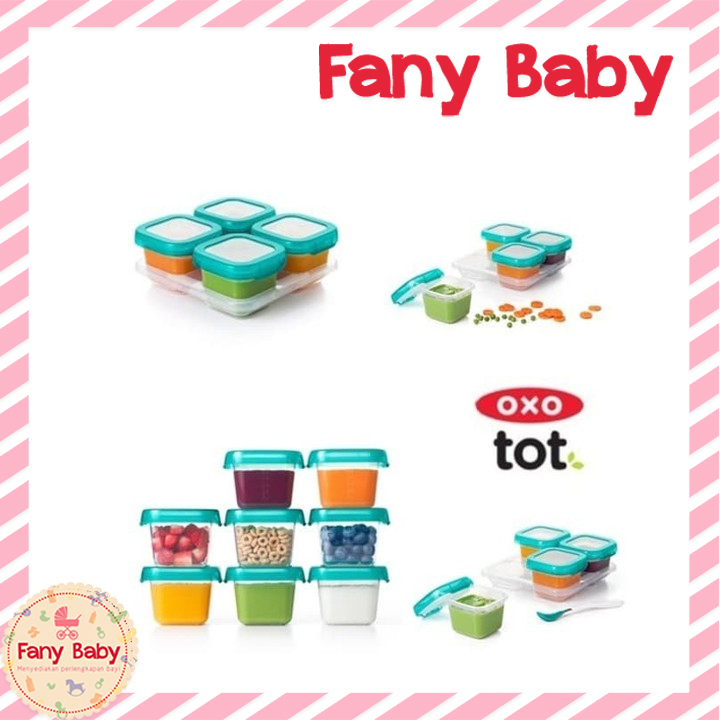 OXO TOT GLASS BABY BLOCKS 4OZ / 120ML